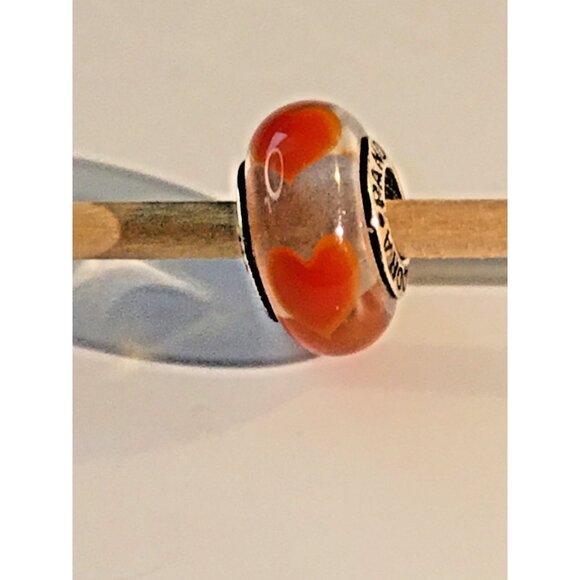 Pandora authentic Silver Murano Glass Captivating Red Hot Charm - Picture 2 of 6